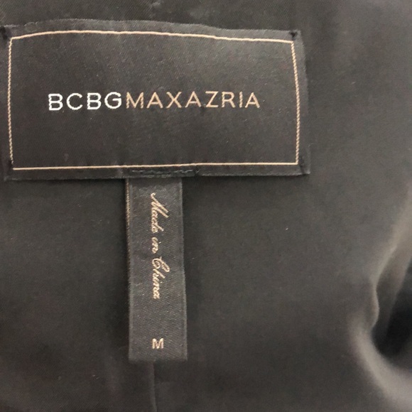 BCBGMAXAZRIA Black Single Breasted Blazer Jacket Size Medium - Picture 5 of 7